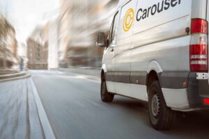Carousel van on the final mile of a delivery