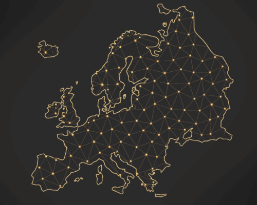 Europe - map of connections (1) European borders and connections